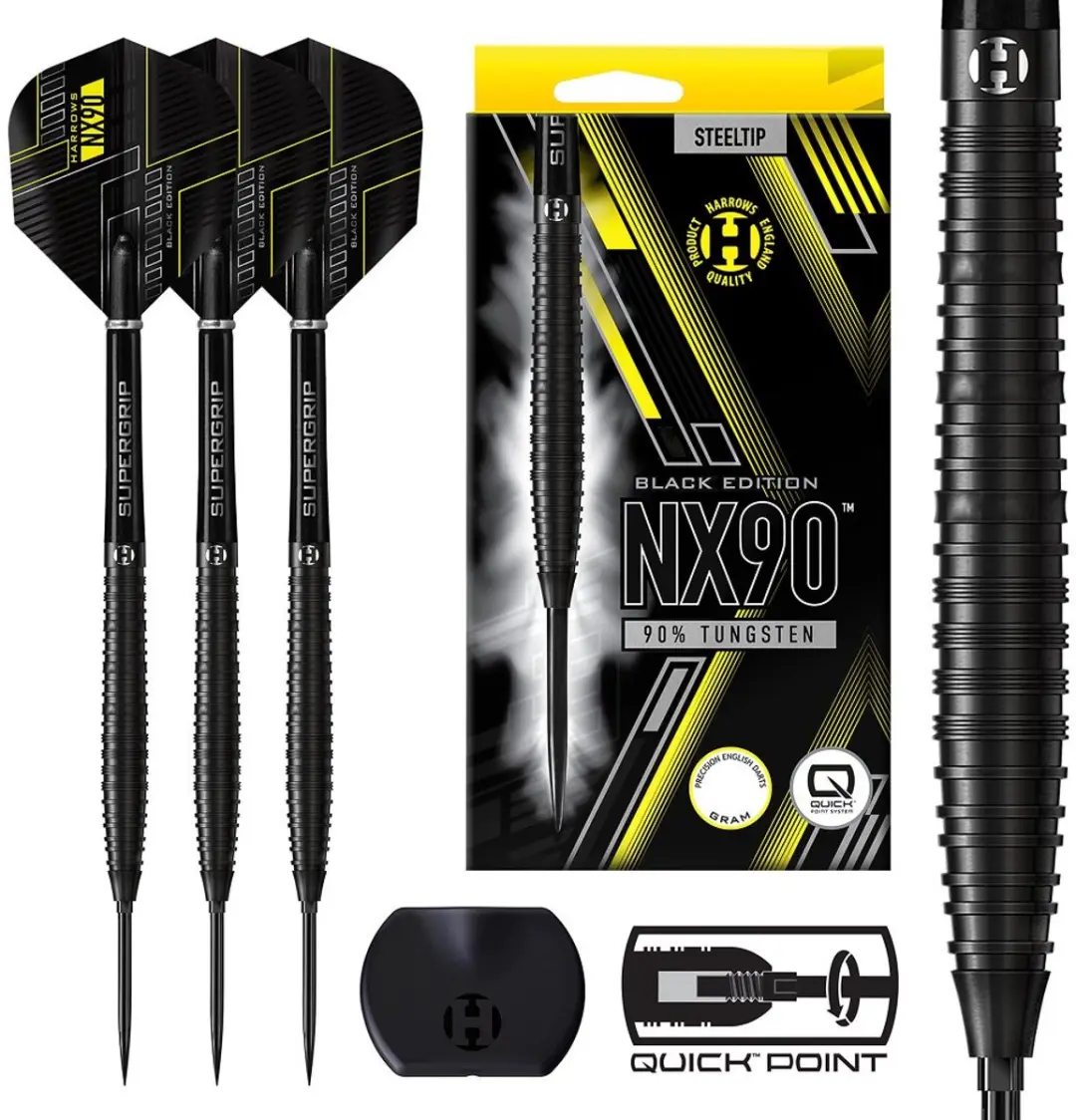 Harrows NX90 Black Edition Darts
