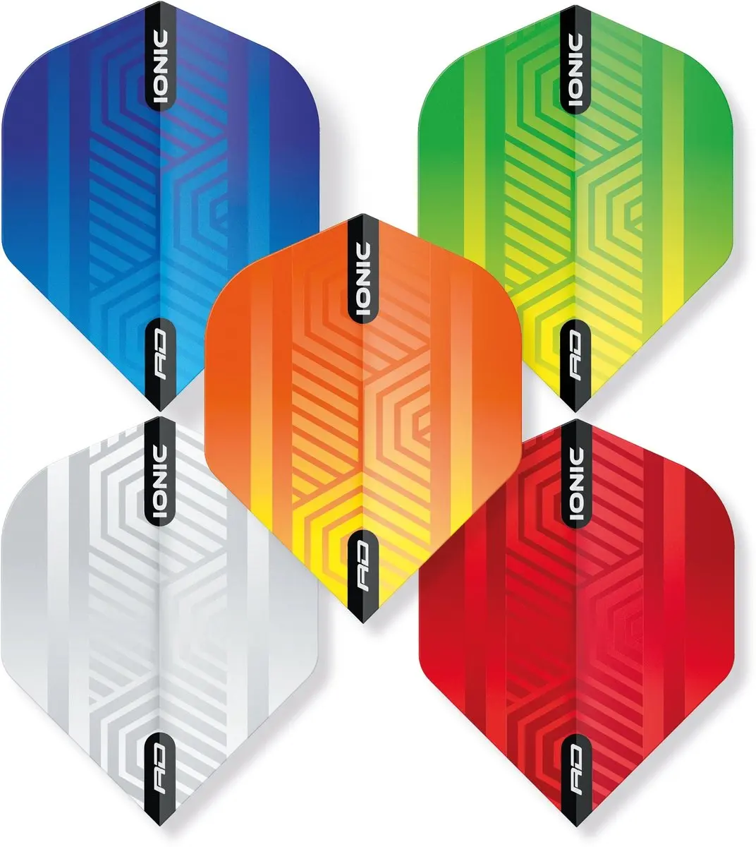 Red Dragon Hardcore Ionic Flight Collection X0794 Dart Flights - 3 Stuks - Multi