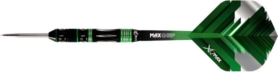 XQMax Monsoon Dartpijlen 24g - 90% Tungsten - 3 Stuks - Groen/Zwart
