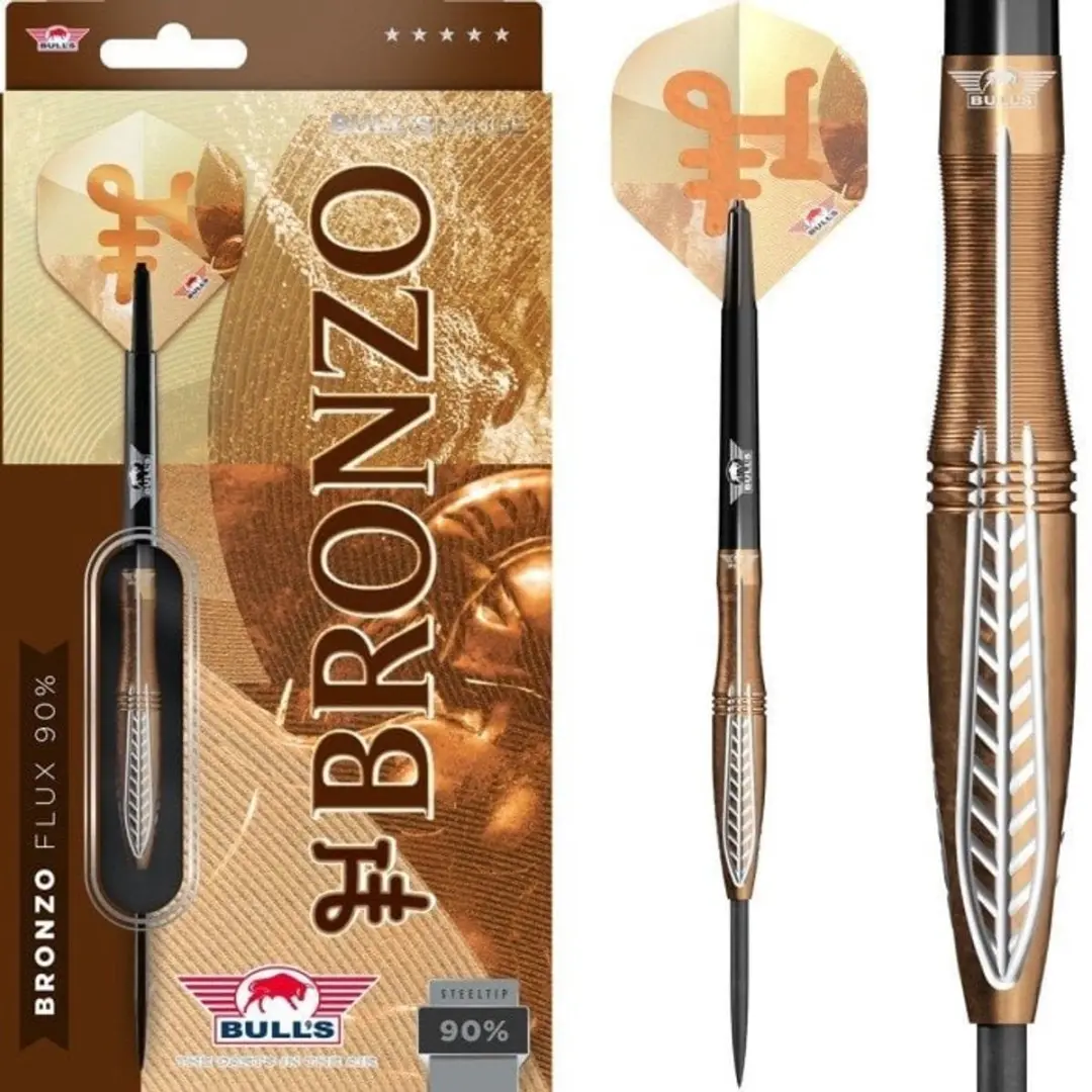 Bull's Bronzo Flux Dartpijlen 3 Stuks