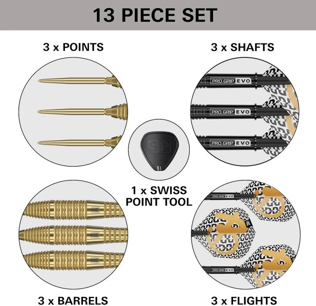 Target Bolide Envy 05 Swiss Point Dartpijlen 3 Stuks - Goud