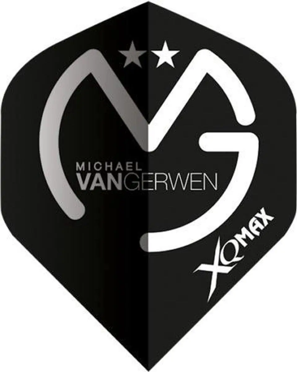 XQMax Michael van Gerwen Softtip Dartpijlen 20g 90% Tungsten - 3 Stuks - Zilver