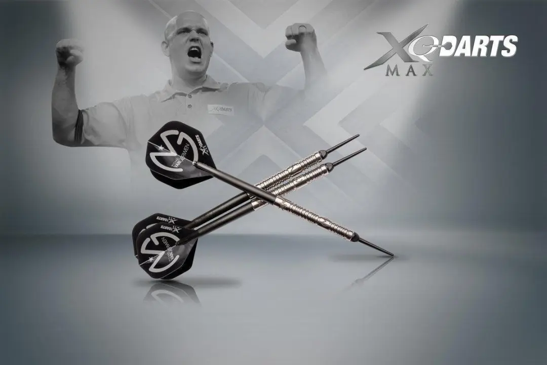 XQMax Michael van Gerwen Softtip Dartpijlen 20g 90% Tungsten - 3 Stuks - Zilver