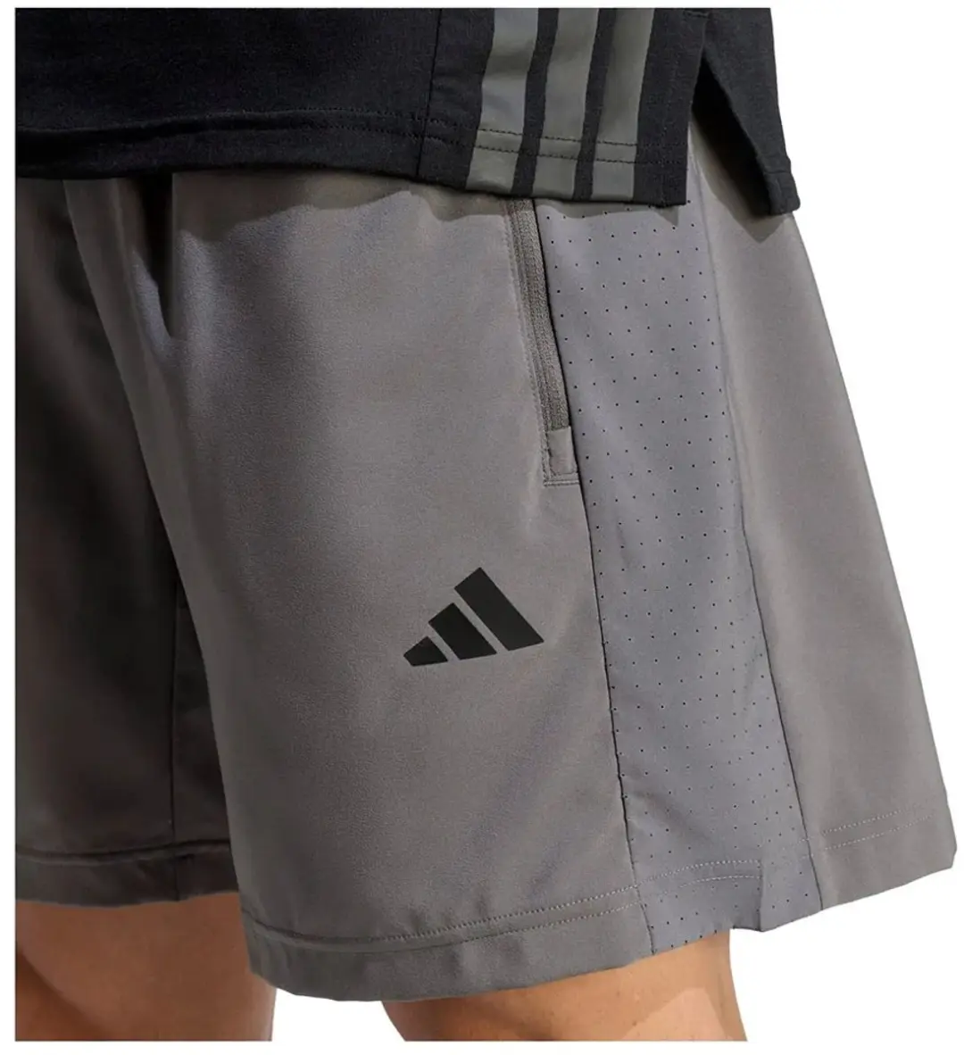 adidas Workout Essentials Base Woven Korte Broek 9" - Grijs - S