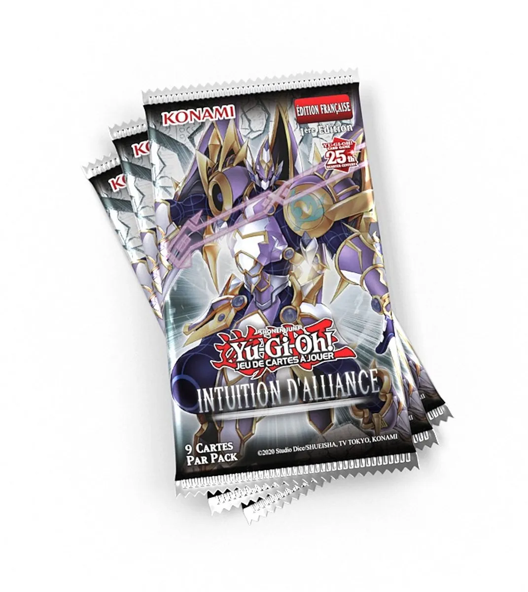 Konami Yu-Gi-Oh! JCC Intuition d'Alliance Boosterpack - 3 Stuks