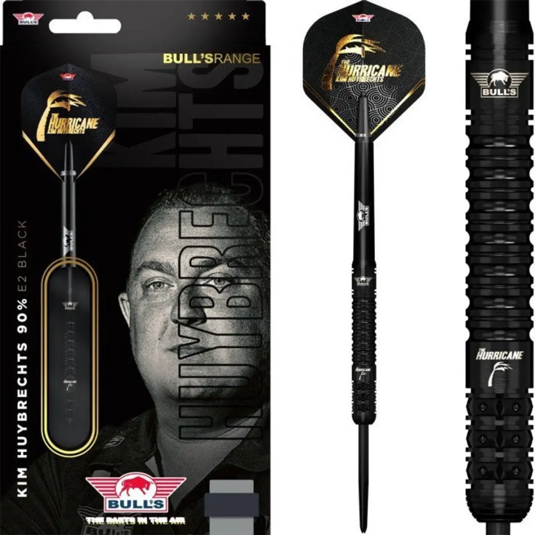 Bull's Kim Huybrechts E2 Full Black Dartpijlen