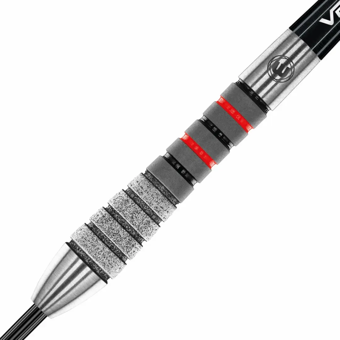 Winmau Dennis Priestley Diamond 30th Anniversary Dartpijlen - 3 Stuks - Grijs/Rood/Zwart
