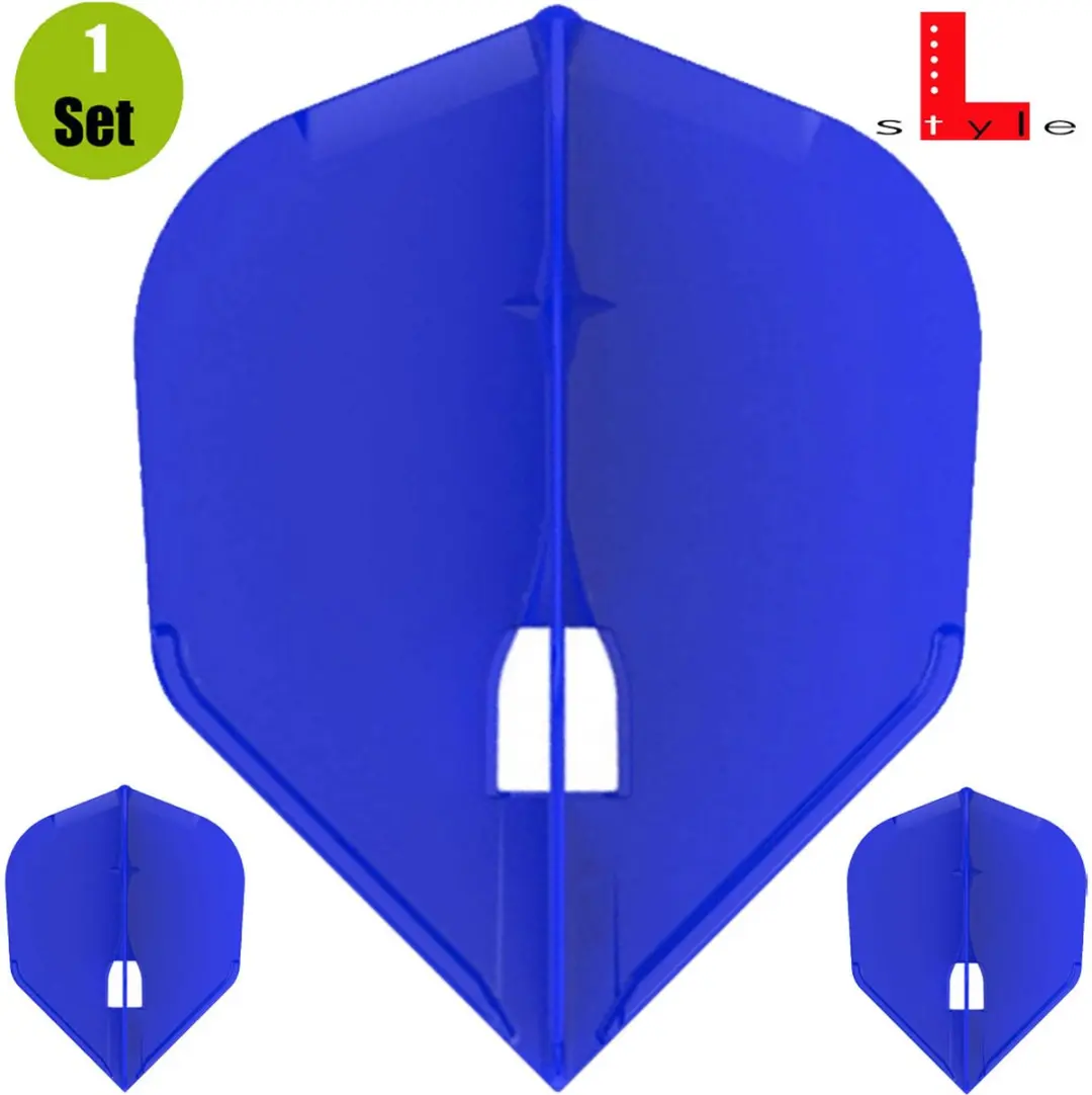 L-Style Champagne Flight L3 Shape Solid Blue FP3303 - 3 Stuks
