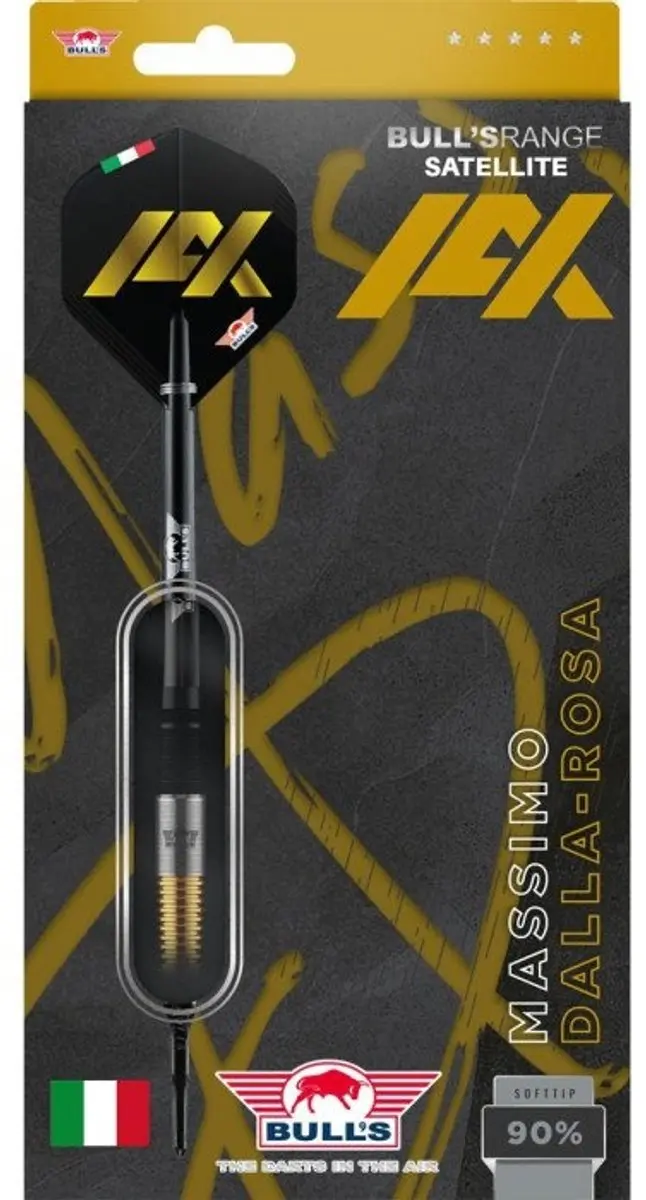 Bull's Massimo Dalla Rosa 90% Soft Tip Darts - 3 Stuks
