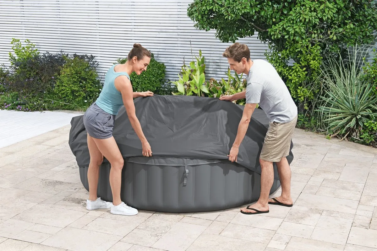 Bestway Lay-Z Spa EnergySense Beschermhoes Ø236cm - Grijs