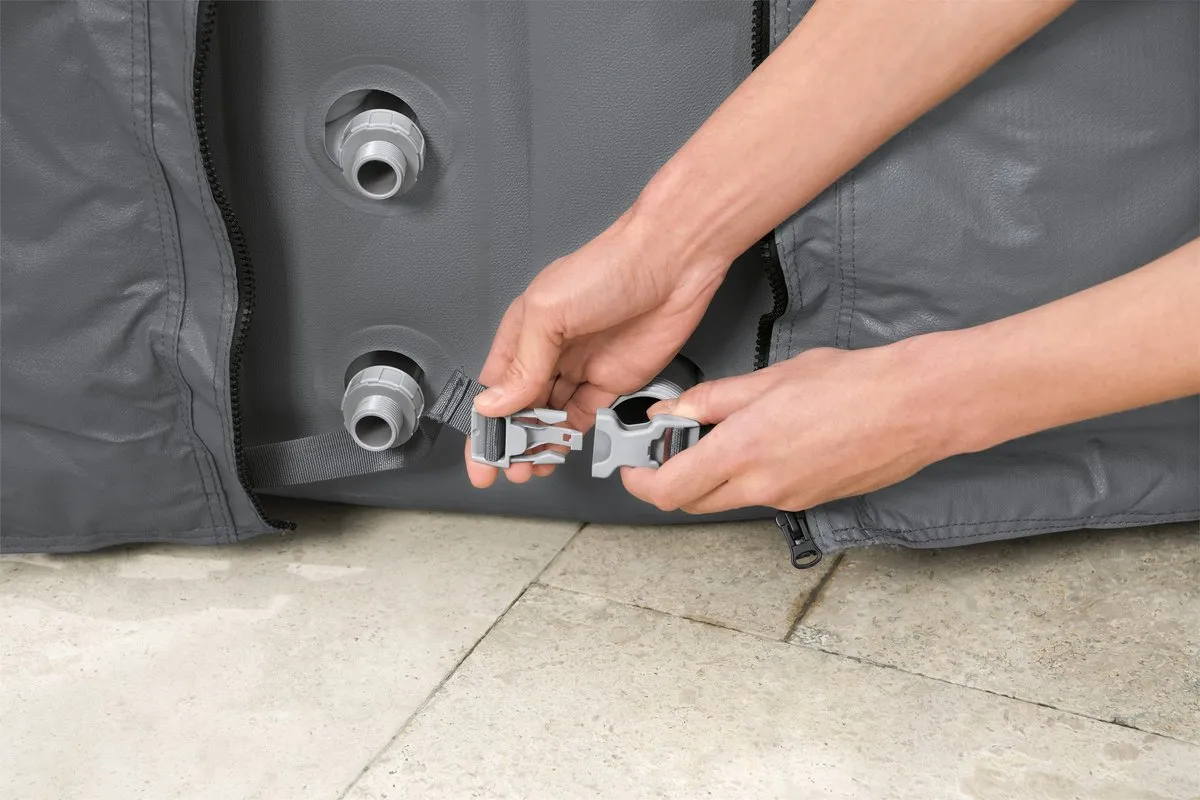 Bestway Lay-Z Spa EnergySense Beschermhoes Ø236cm - Grijs