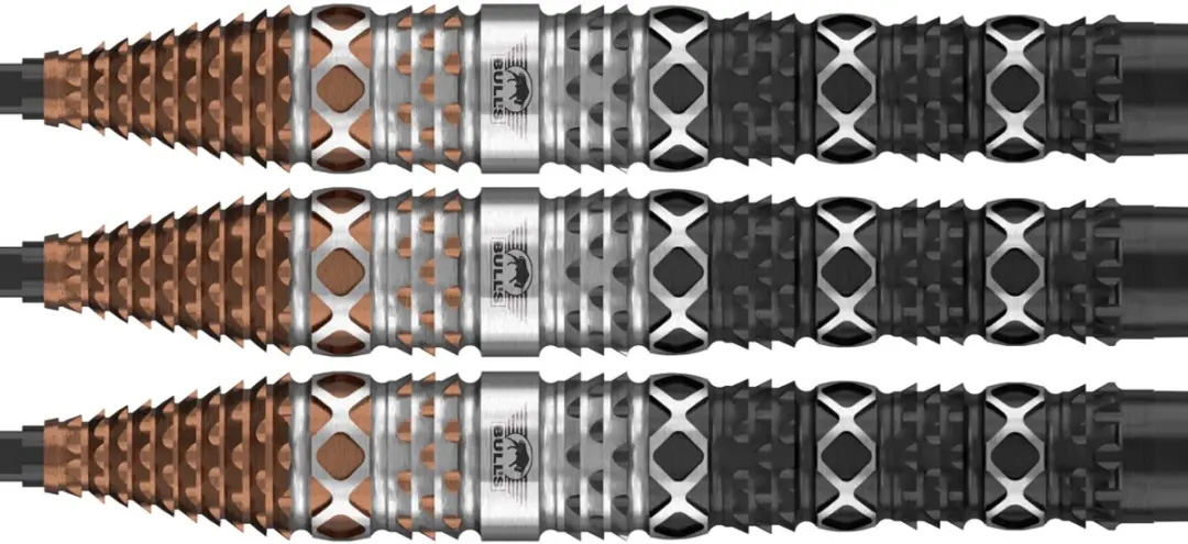 Bull's Max Hopp Convertible Point Dartpijlen 3 Stuks - Brons