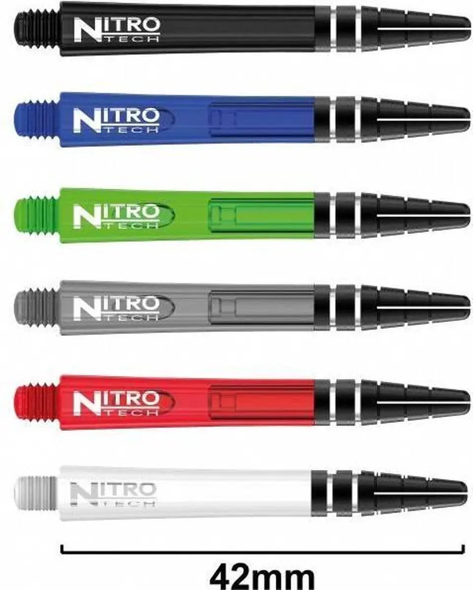 Red Dragon Nitrotech Red TC443 Dart Shafts - 3 Stuks