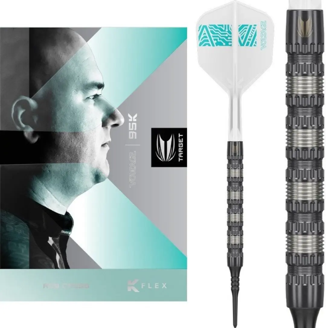 Target Rob Cross 95K Soft Tip Dartpijlen 95% Wolfraam 18g