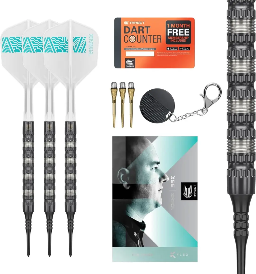 Target Rob Cross 95K Soft Tip Dartpijlen 95% Wolfraam 18g - 3 Stuks