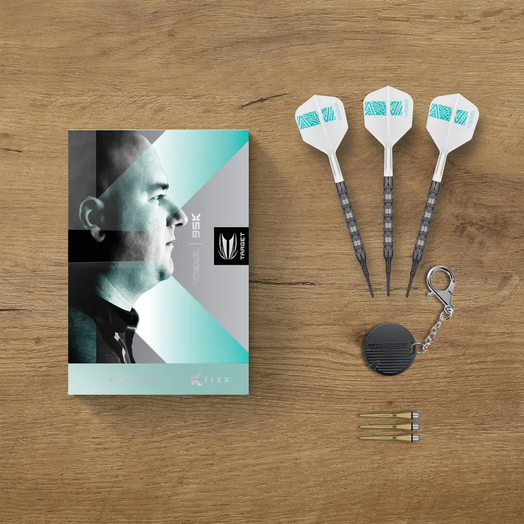 Target Rob Cross 95K Soft Tip Dartpijlen 95% Wolfraam 18g - 3 Stuks