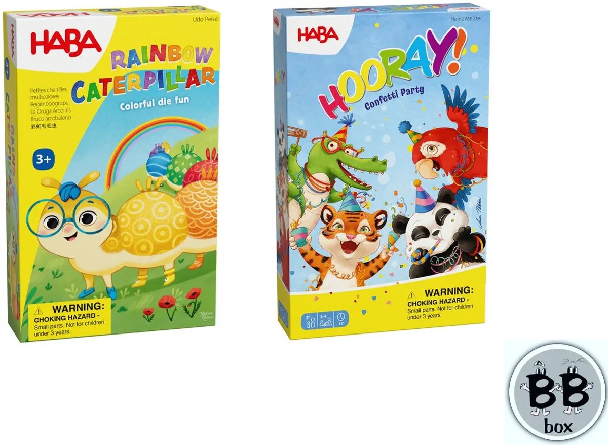Haba Regenboogrups & Hoera het regent confetti