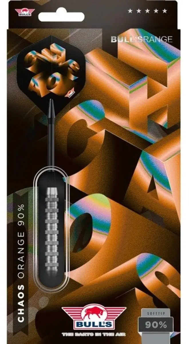 Bull's Chaos Orange 90% Darts - 3 Stuks
