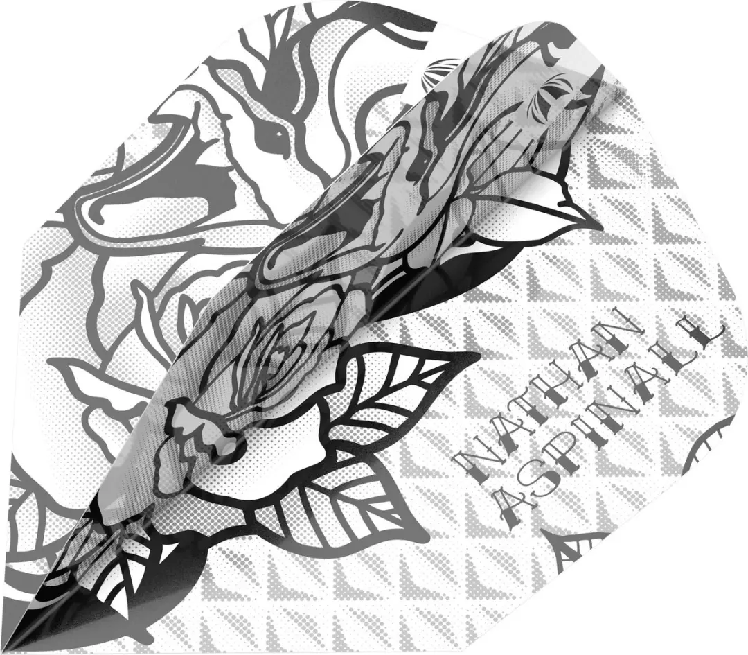 Target Nathan Aspinall 337320 Dart Flights - 3 Stuks - Rood/Wit/Zwart