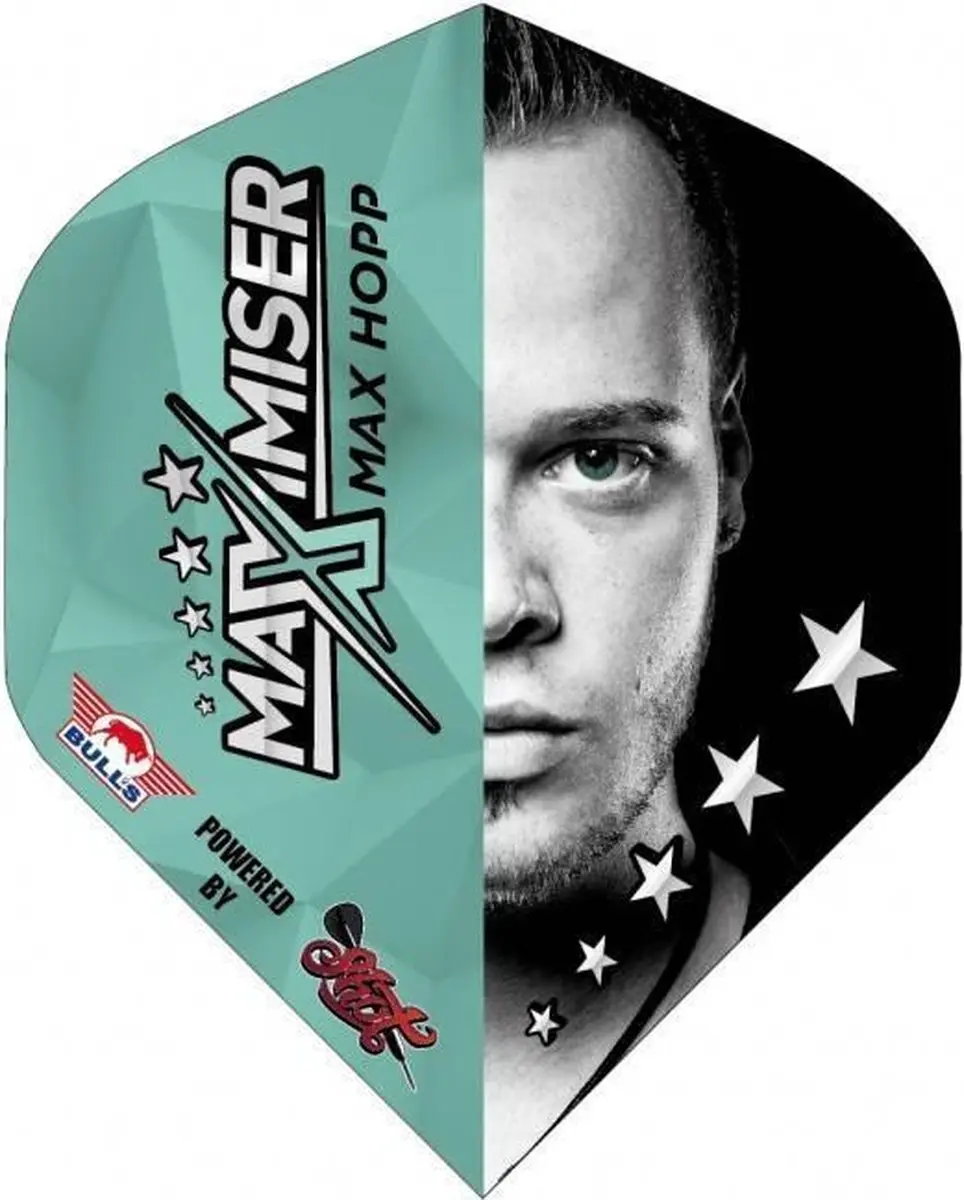 Bull's Max Hopp Powerflite Half Face Dartvleugels BU-50851