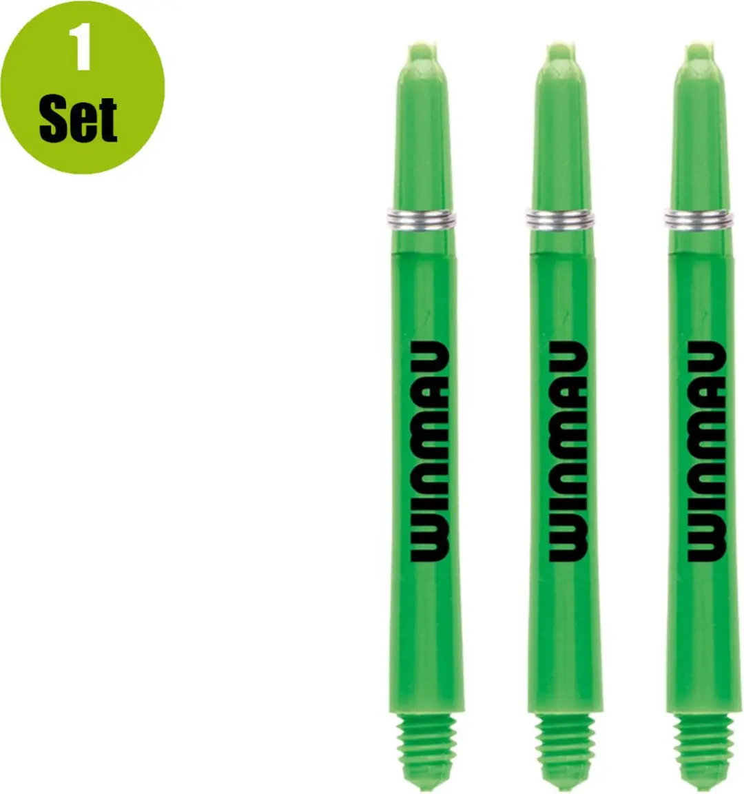 Winmau Dart Shafts Nylon Signature Groen Medium - 6 Stuks