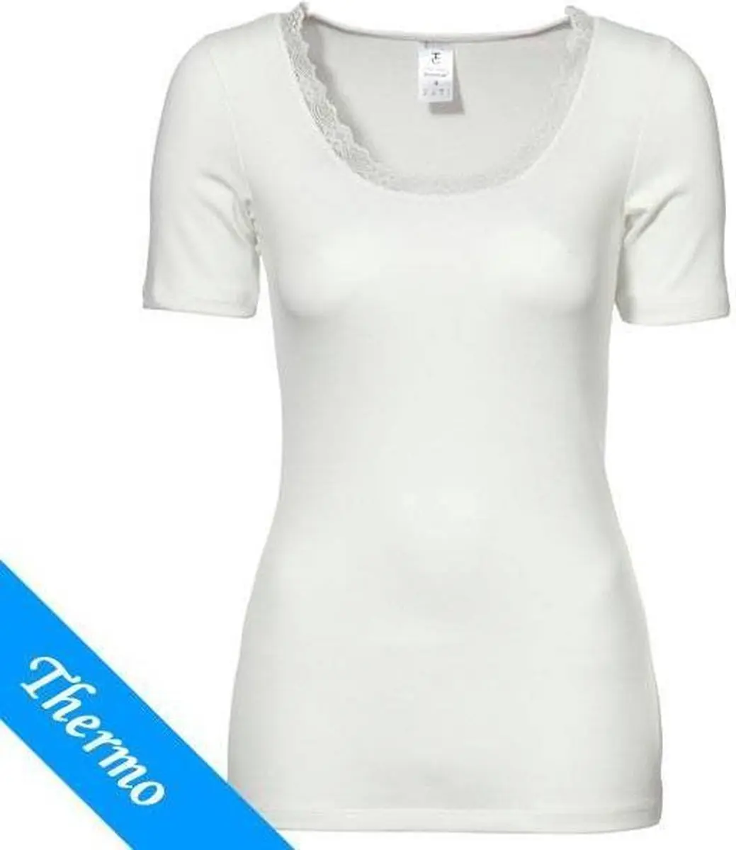 Ten Cate Thermo T-shirt Dames XL - Kant - Snow White