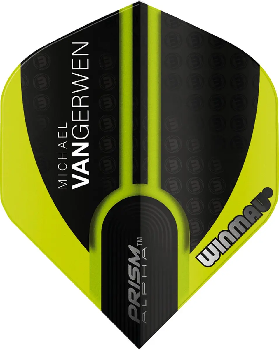 Winmau Michael van Gerwen Prism Flight Collection Dart Flights - 3 Stuks - Groen/Zwart