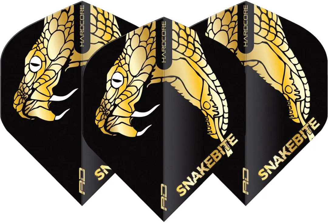 Red Dragon Peter Wright Snakebite Gold Dart Flights TF6837