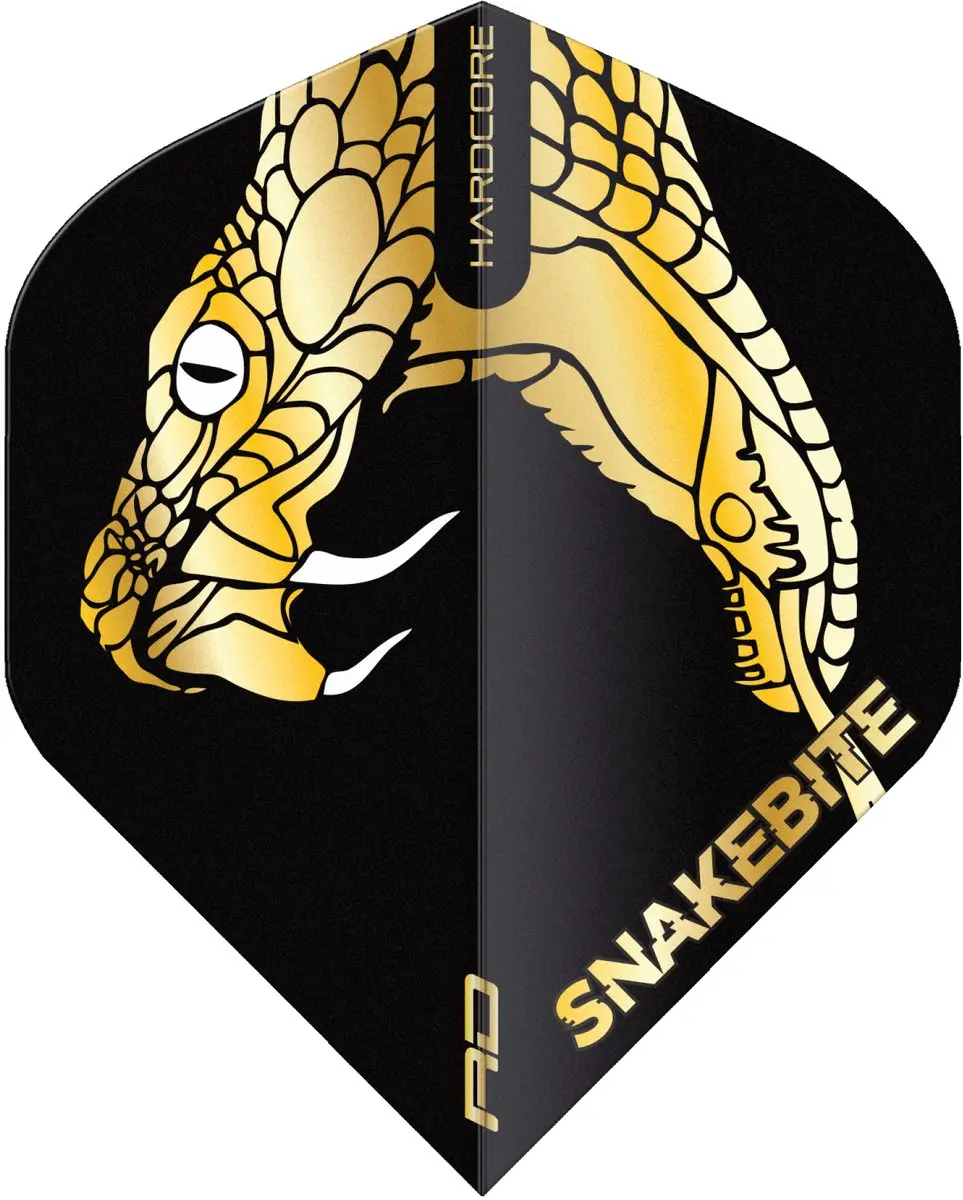Red Dragon Peter Wright Snakebite Gold Dart Flights TF6837 - 3 Stuks