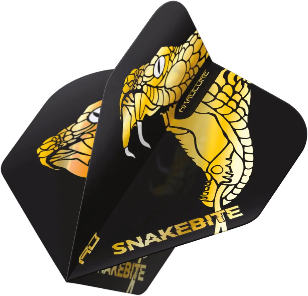 Red Dragon Peter Wright Snakebite Gold Dart Flights TF6837 - 3 Stuks