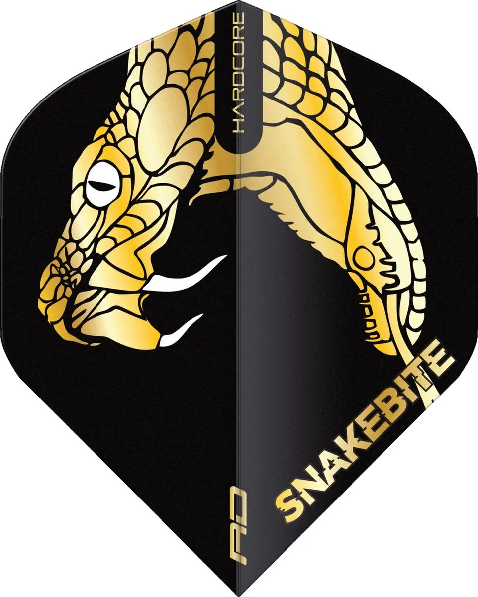 Red Dragon Peter Wright Snakebite Gold Dart Flights TF6837 - 3 Stuks