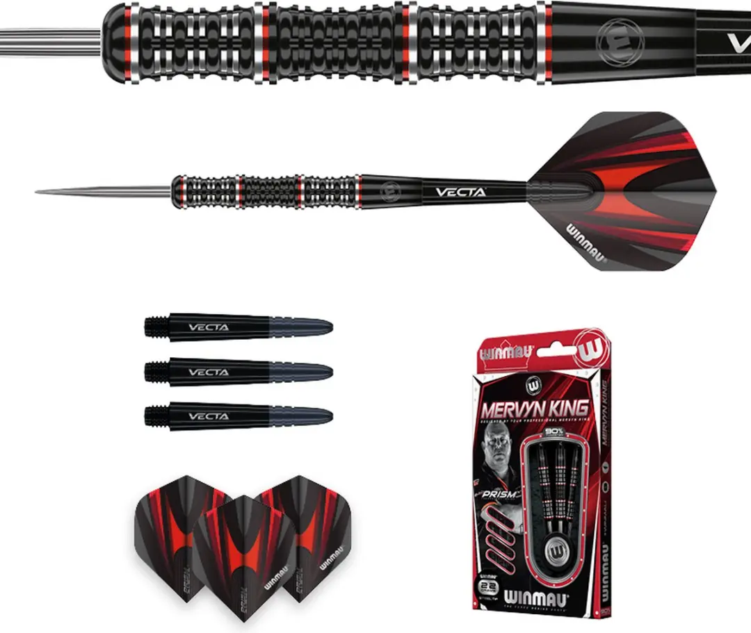 Winmau Mervyn King Special Edition 90% Dartpijlen - 3 Stuks - afbeelding 6 van 6