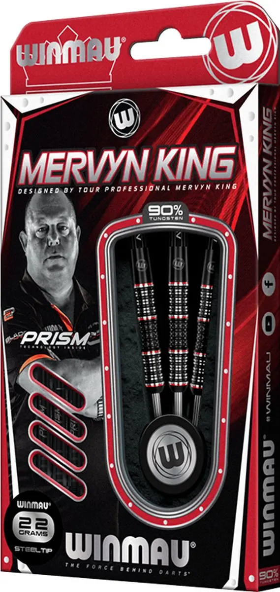 Winmau Mervyn King Special Edition 90% Dartpijlen - 3 Stuks