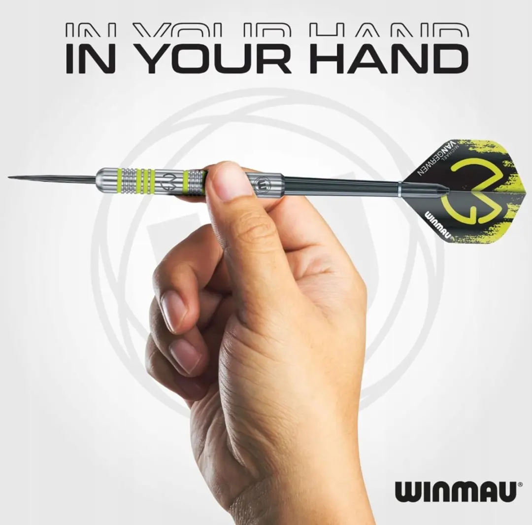 Winmau Michael van Gerwen Dartset 50-delig - Geel/Zilver/Zwart