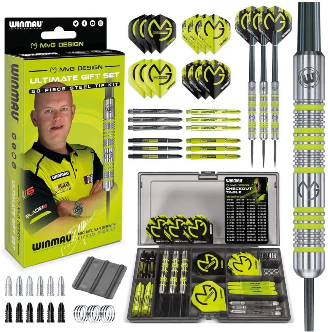 Winmau Michael van Gerwen Dartset 50-delig