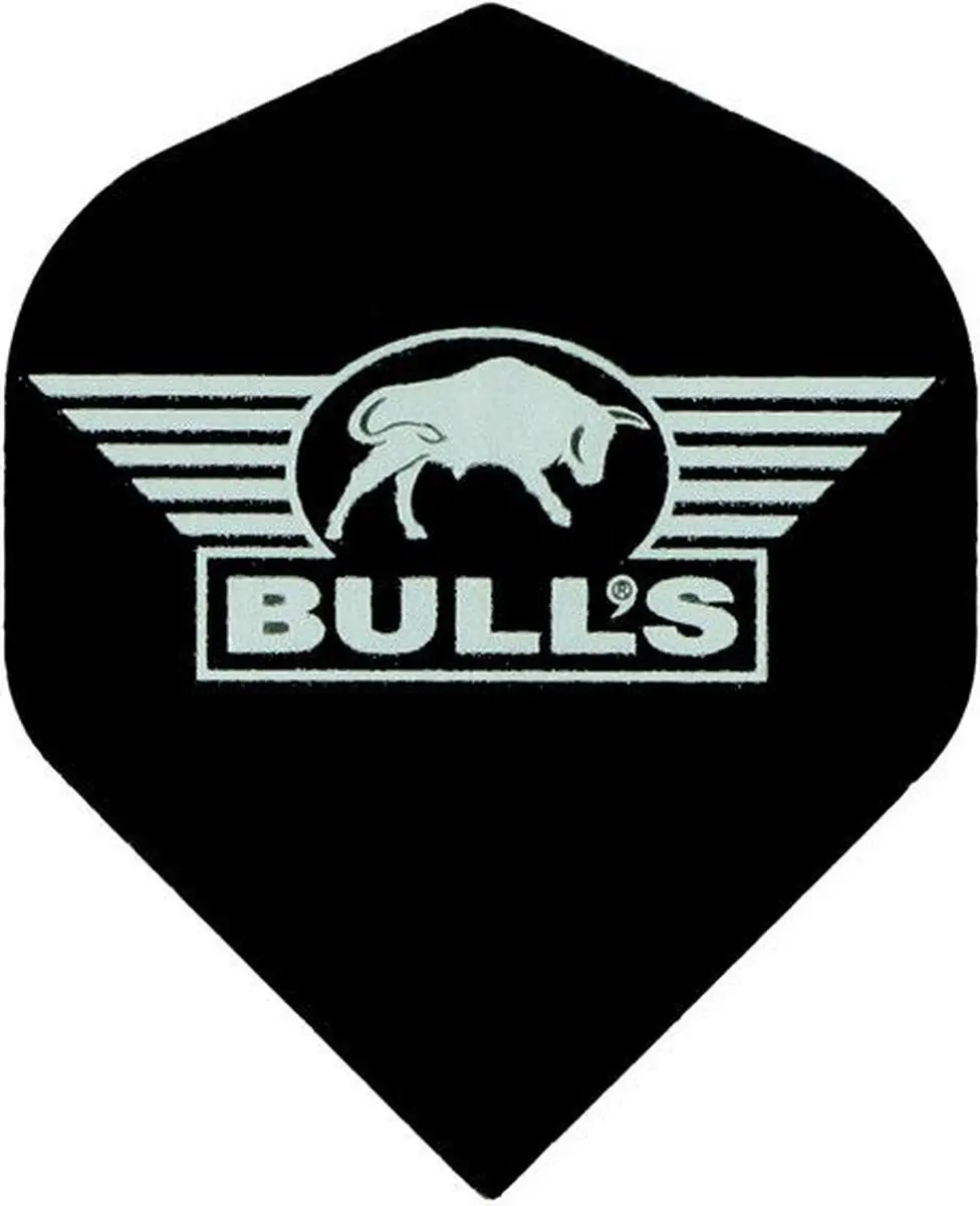 Bull's Powerflite Logo Silver Dart Flights - 3 Stuks