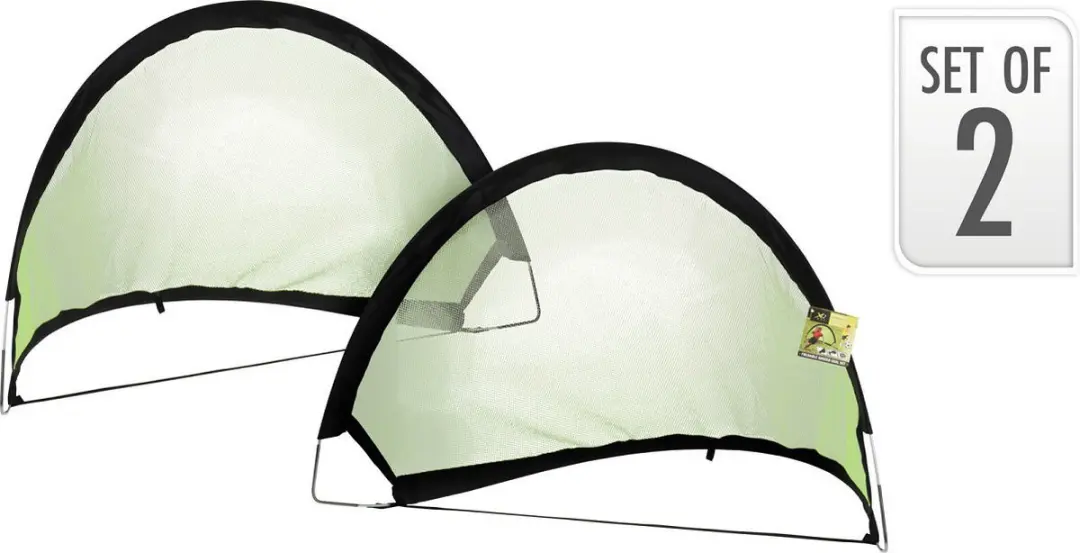 XQMax Pop-up Voetbaldoel - 2 Stuks Groen