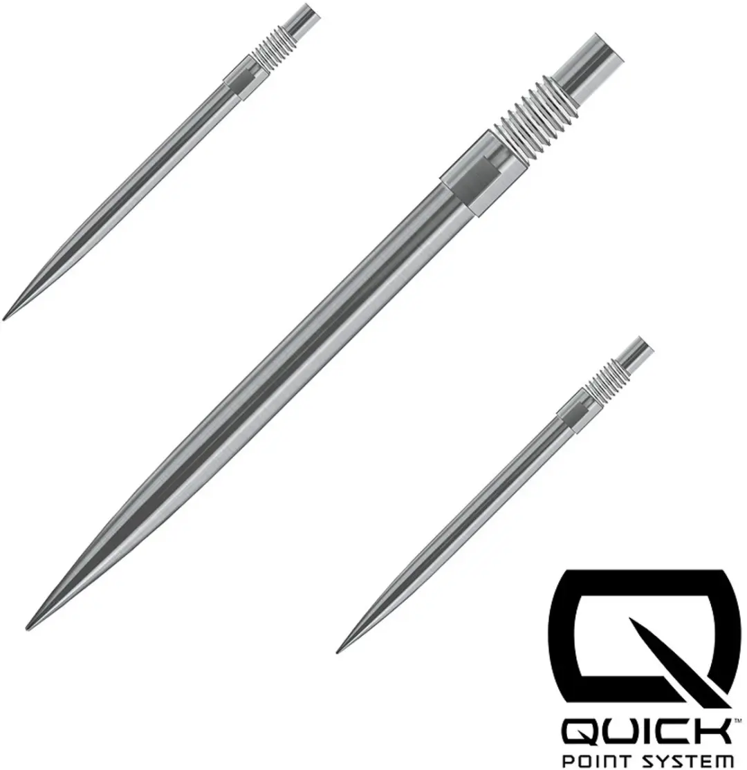 Harrows Quick Points Silver 35mm - 3 Stuks