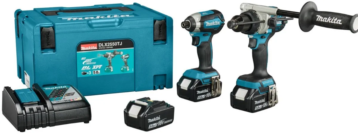 Makita DLX2550TJ Accu Combiset 18V