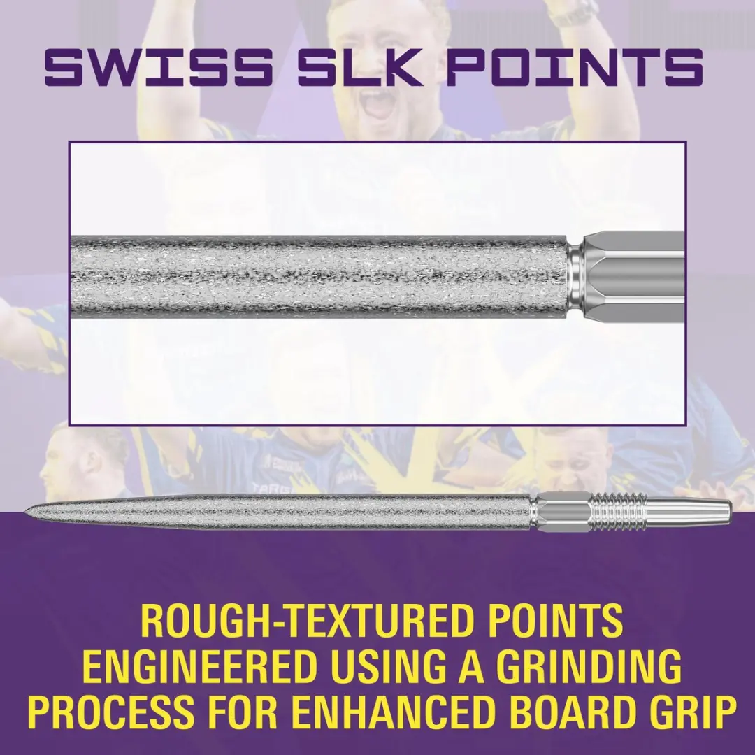 Target Swiss Points SLK Silver Luke Littler 42mm - 3 Stuks
