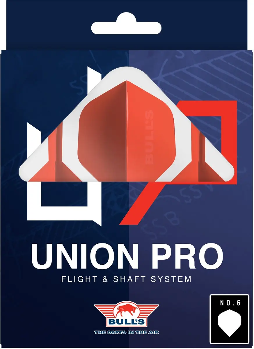 Bull's Union Pro Flight System BU-51919 - Rood - 3 Stuks