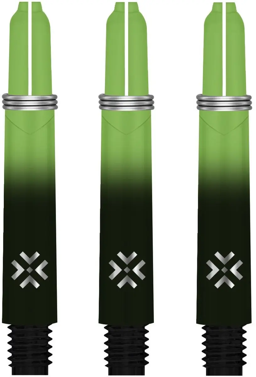 Bullet Shafts 35mm - Zwart Groen - 3 Stuks
