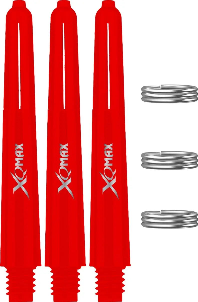 XQMax Dart Shafts Short Rood - 15 Stuks