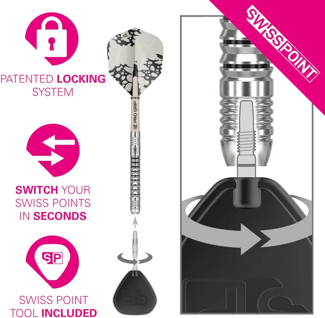 Target EXO Edition 90% Tungsten Darts Set - Barrel 03 - 21G - 3 Stuks - afbeelding 6 van 6