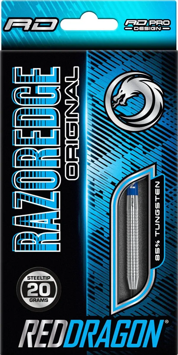 Red Dragon Razor Edge 85% Dartpijlen 3 Stuks - Zilver