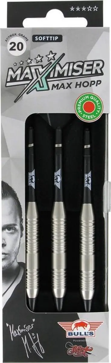 Bull's Max Hopp Softtip Dartpijlen 20g - 3 Stuks