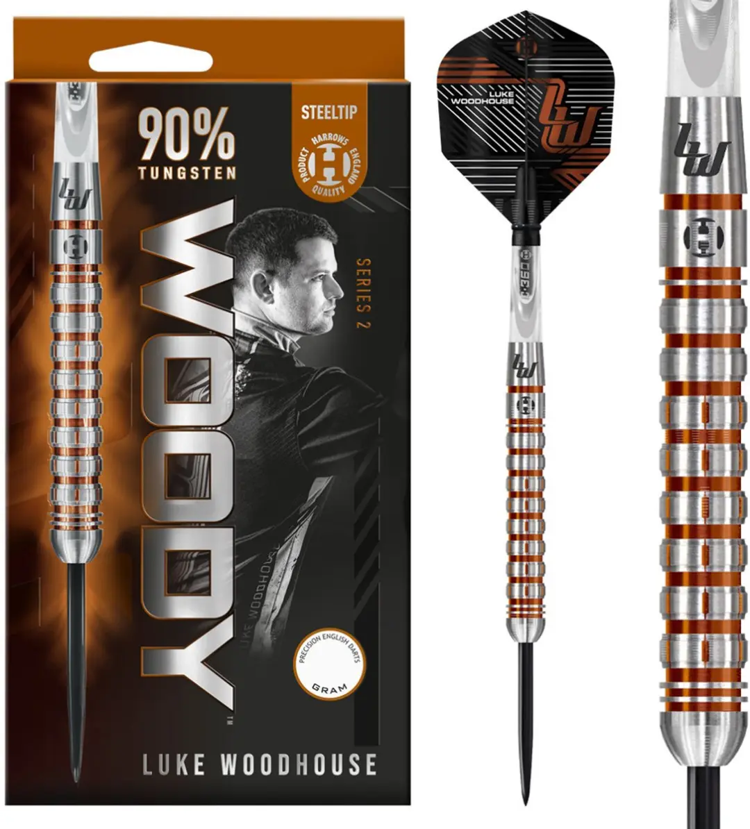 Harrows Luke Woodhouse Series 2 Dartpijlen 23gr