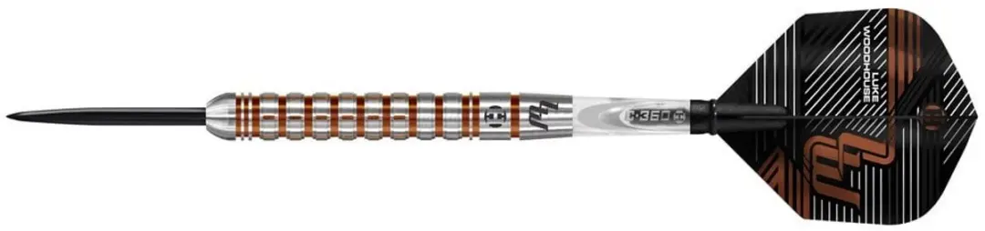 Harrows Luke Woodhouse Series 2 Dartpijlen 23gr - 3 Stuks - Zwart