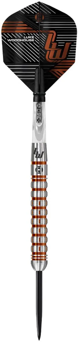 Harrows Luke Woodhouse Series 2 Dartpijlen 23gr - 3 Stuks - Zwart