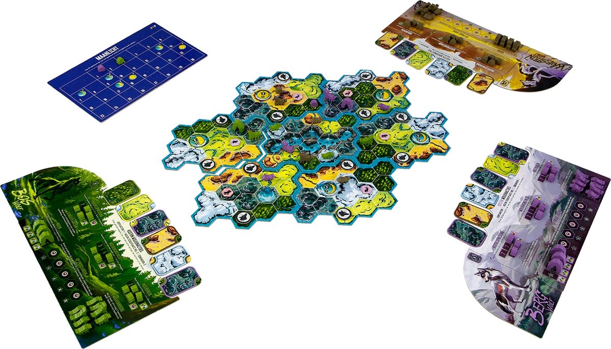 999 Games - Wolven - leid je eigen roedel wolven - Bordspel - - Winnaar Speelgoed van het Jaar - Gezelschapsspel - Strategiespel